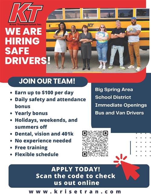  Krise Transportation - Now Hiring